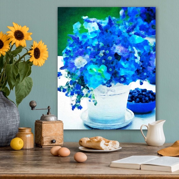 Other - Vintage Farmhouse Print of Blueberries in Home Decor…22